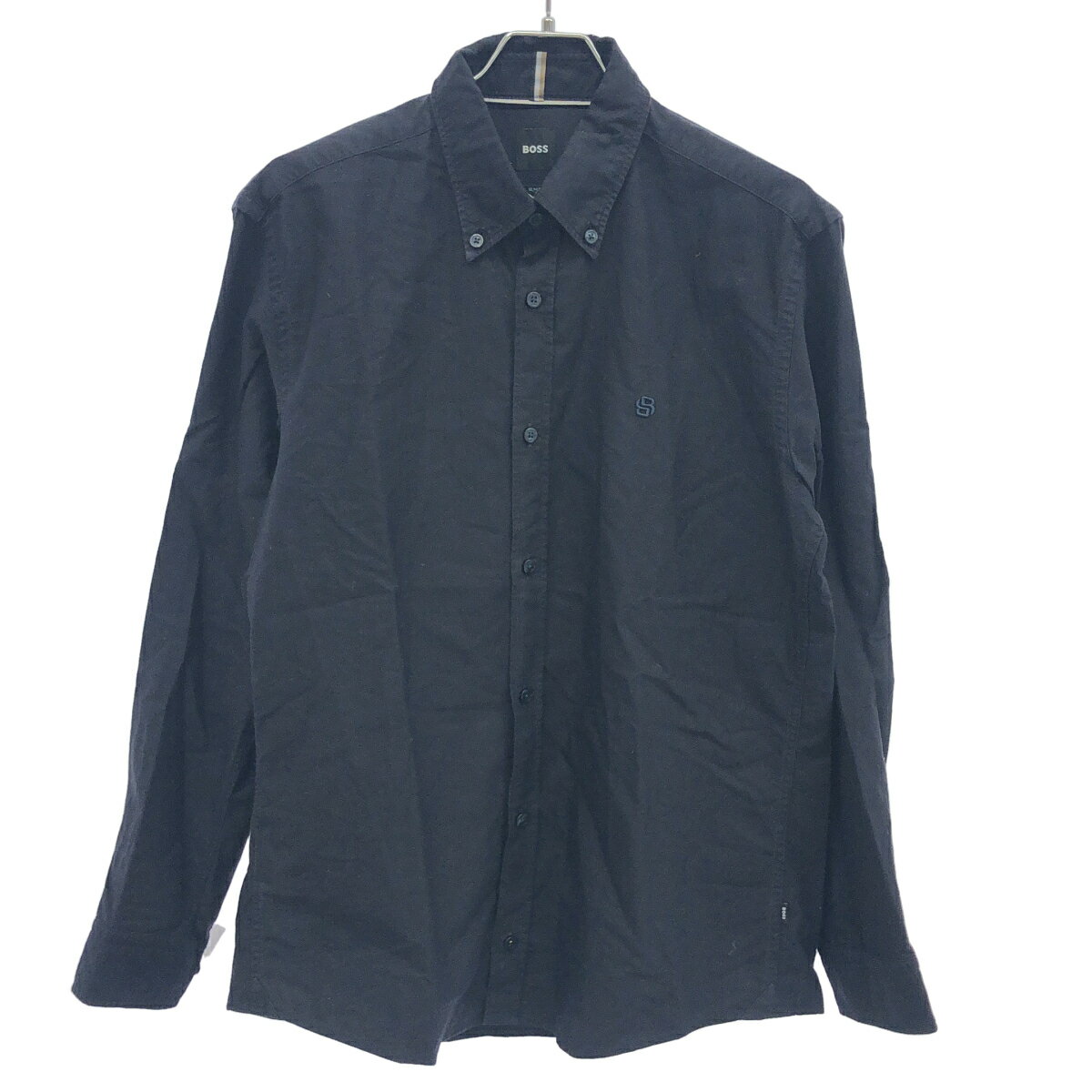 Rakuten - HUGO BOSS ヒューゴ ボス スリムフィットオックスフォードボタンダウンシャツ 50544917 ネイビー M 【中古】 ITWDPV22368A