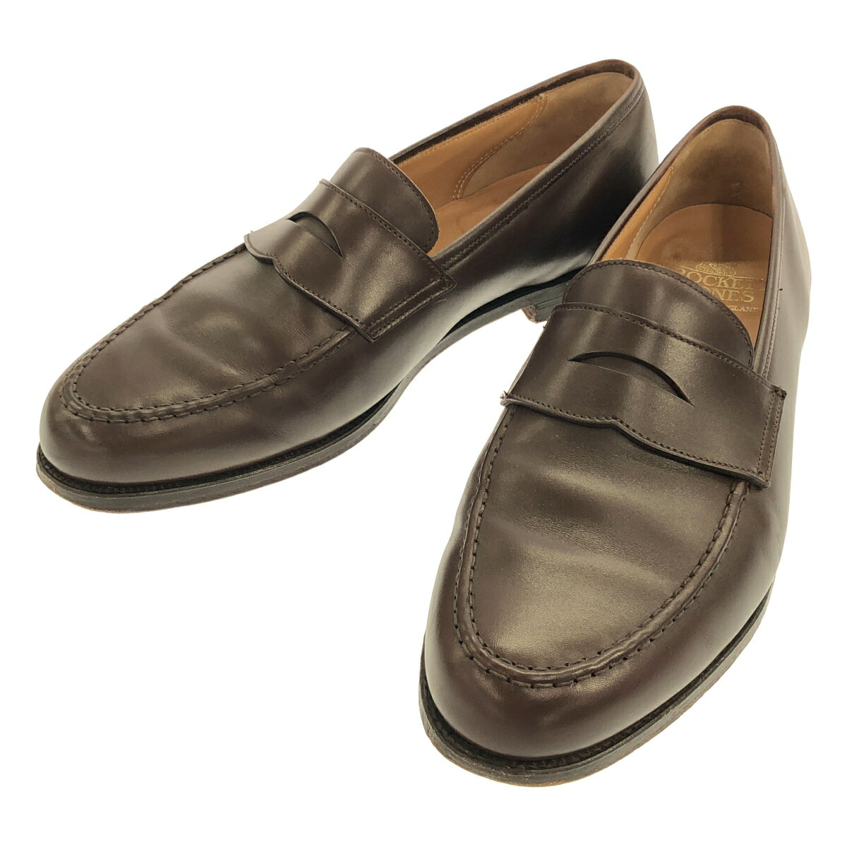 Rakuten - CROCKETT&JONES クロケット＆ジョーンズ BEAMS F別注 MAINE レザーローファーシューズ ブラウン 9E 【中古】 ITTDJZ6JG3KM