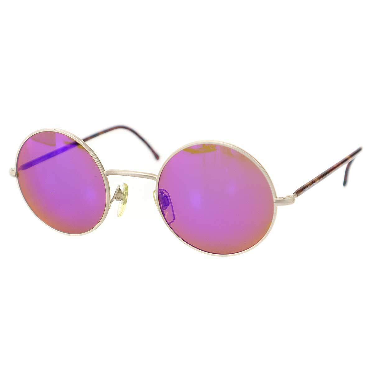 Rakuten - GIORGIO ARMANI ジョルジオアルマーニ ラウンドフレームサングラス アイウェア ブラウン 【中古】 IT7WDKRVMU6S
