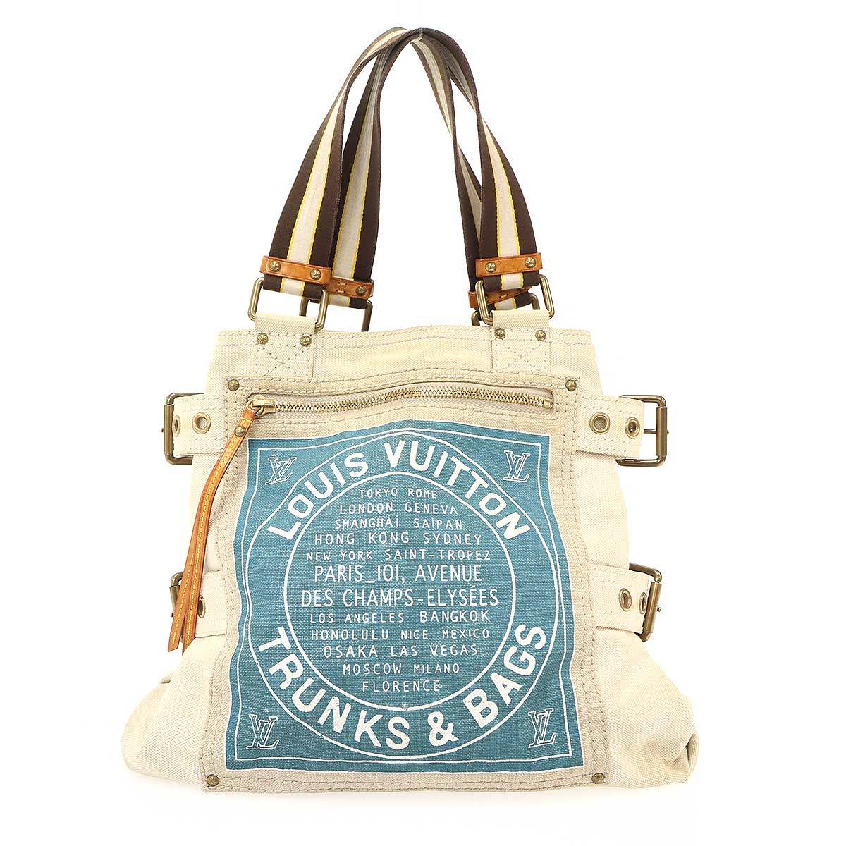 Rakuten - LOUIS VUITTON ルイヴィトン M95114 クルーズライン グローブショッパーMM トートバッグ アイボリー 【中古】 IT28LFDSIRXA