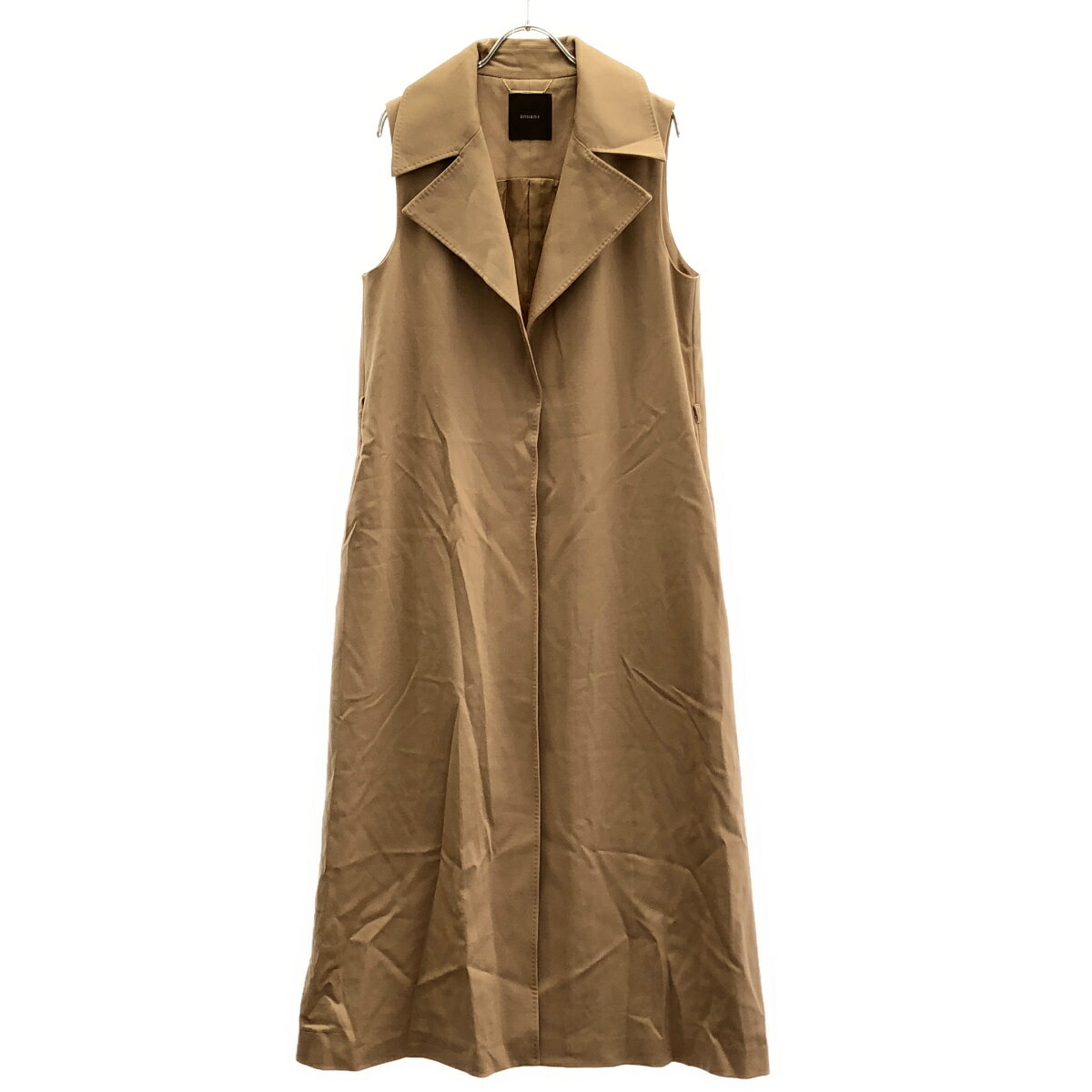 Rakuten - anuans アニュアンス 25AW グロスウールロングジレ 1525501118-0 ベージュ F 【中古】 ITC2E7BYSJWC