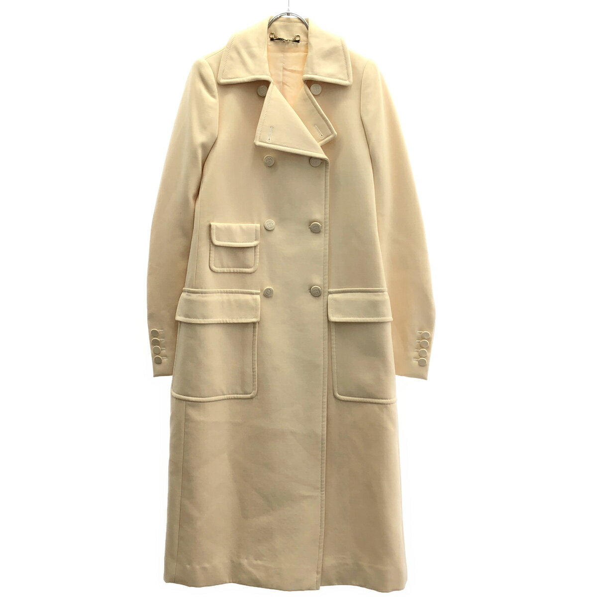 Rakuten - GUCCI グッチ ウールロングコート 167300 Z0806 アイボリー 40 【中古】 ITEJVAUOKCEO