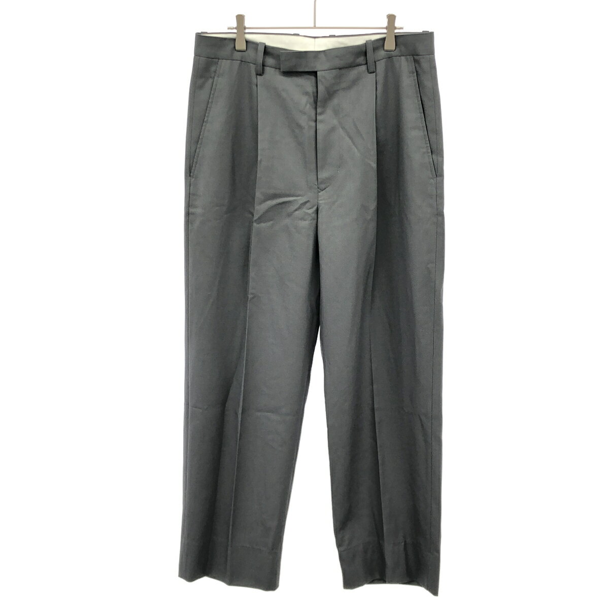 Rakuten - SCYE BASICS サイベーシックス SAMPLE/タックテーパードパンツ グレー 38 【中古】 ITCQBN4SA070