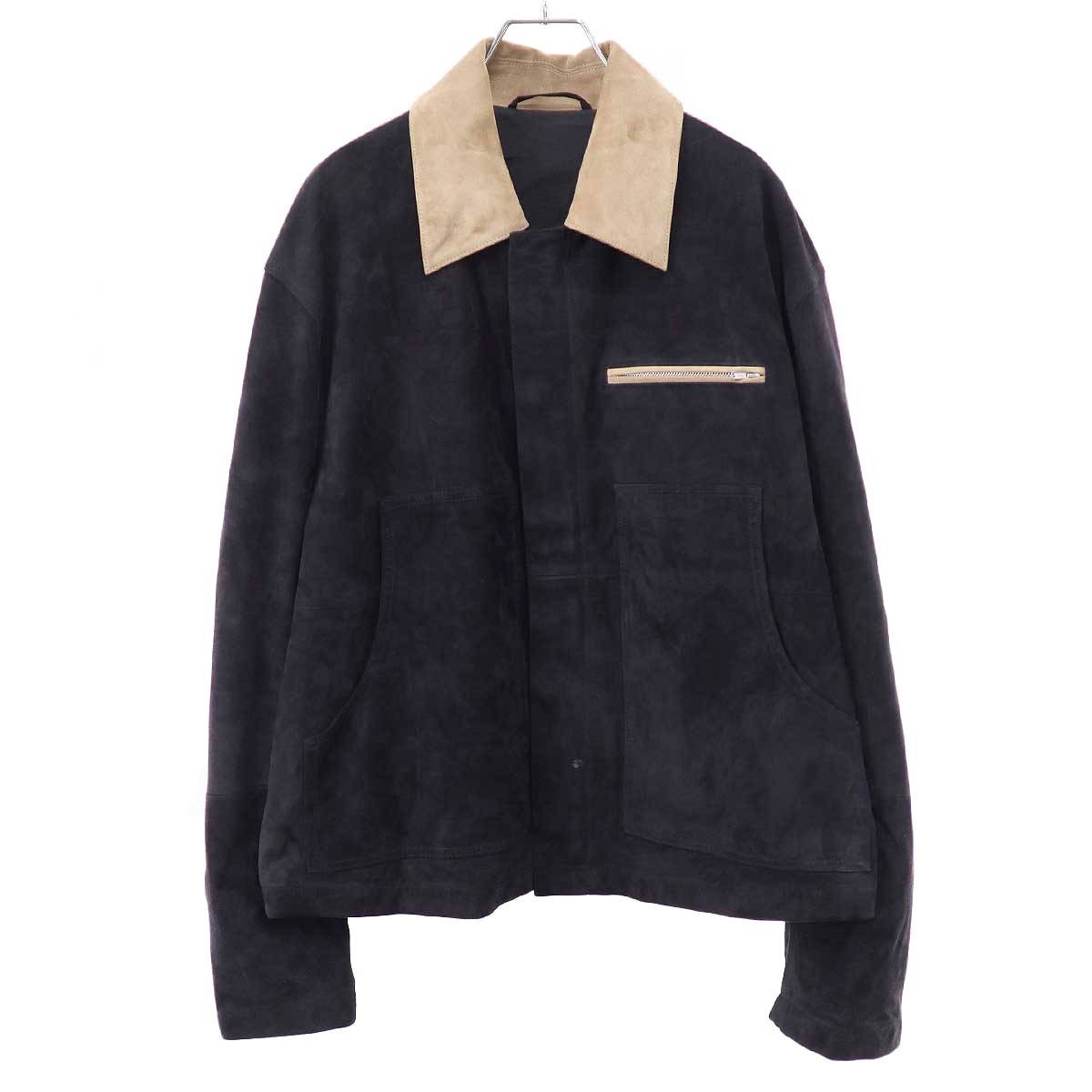 乐天商城 - YOKE ヨーク 26SS Goat Suede Work Jacket ゴートスエードワークジャケット YK26SS01163B カーボン 3 【中古】 IT9E661APDHW