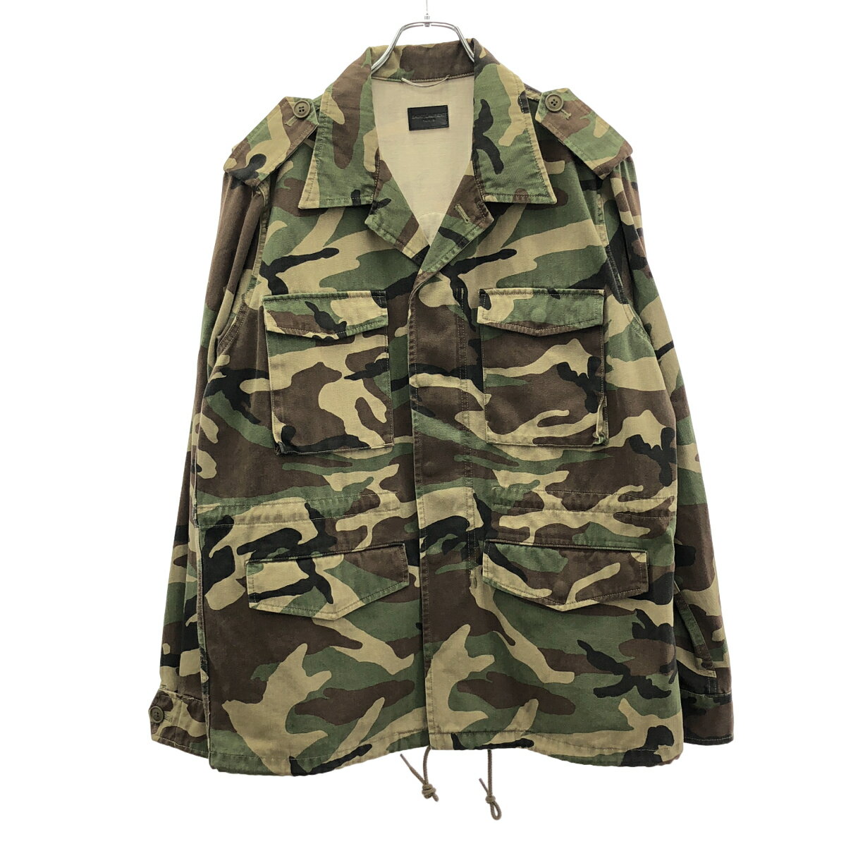 Rakuten - SAINT LAURENT PARIS サンローラン パリ 17SS LOVEパッチ ミリタリージャケット 454701 Y863L カーキ L 【中古】 IT9V5KKGVT5Y