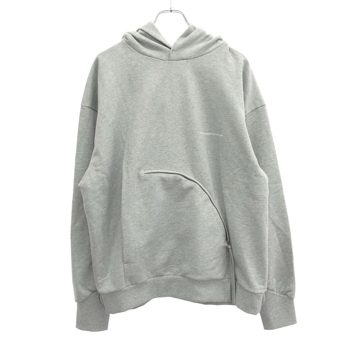 POST ARCHIVE FACTION ポスト アーカイブ ファクション 8.0 HOODIE CENTER パーカー グレー M  ITEH2VNZ7YBS