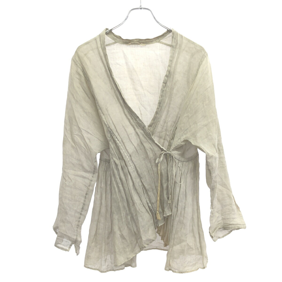 Rakuten - TOUJOURS トゥジュー ラミープリーツシャツ グレー系 2 【中古】 IT4JTIUE00TS