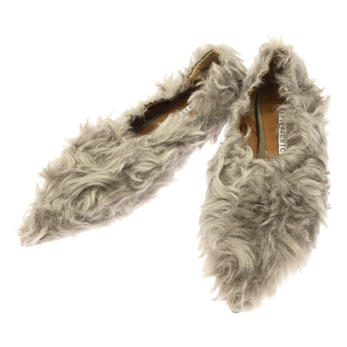 Pippichic ピッピシック Remy deeply ファーシューズ 1222463508 グレー 37  ITSHKZH30KVK