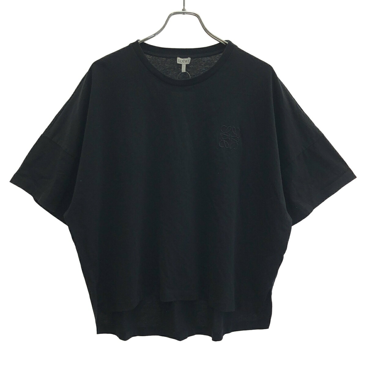 乐天商城 - LOEWE ロエベ アナグラムエンブロイダリーワイドTシャツ S359341XA4 ブラック M 【中古】 ITZLIHLEOOU8