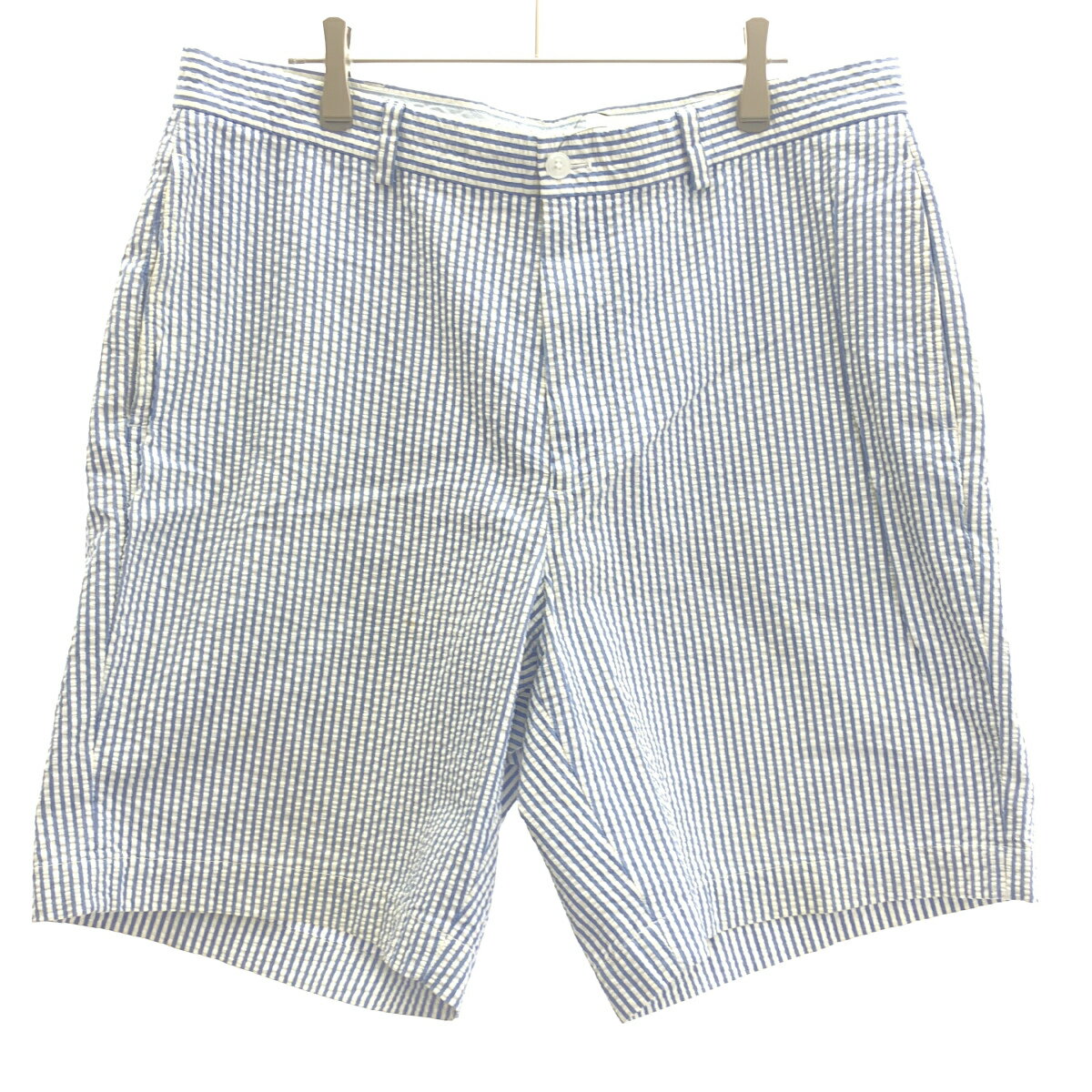 乐天商城 - Brooks Brothers ブルックス ブラザーズ シアサッカーストライプ ショートパンツ ブルー W36 【中古】 ITL6F51Z1FPK