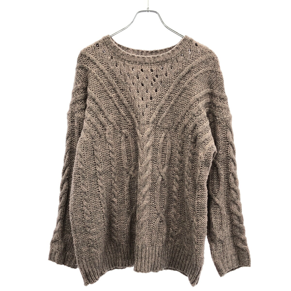 Rakuten - OSKER オスカー ケーブルニットセーター OSK-AW19-J10 ピンク XS/S 【中古】 ITXB0XYJXDZ4