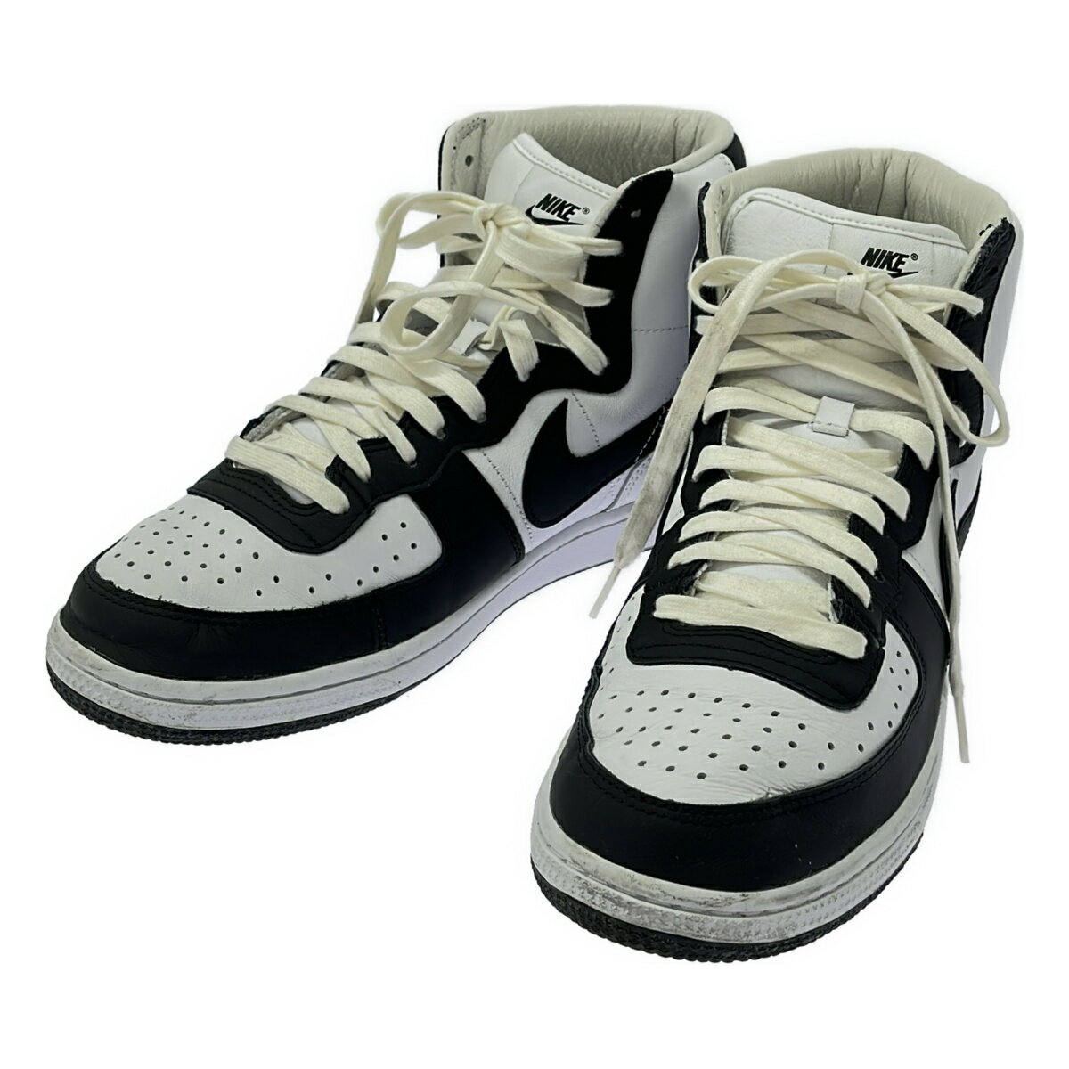 乐天商城 - NIKE COMME des GARCONS HOMME PLUS ナイキ コムデギャルソンオムプリュス TERMINATOR HIGH SP CDG スニーカー FD4159-101 ブラック ホワイト 28cm 【中古】 ITGHIERI748M
