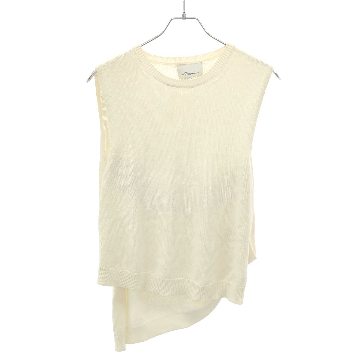 Rakuten - 3.1 Phillip Lim スリーワンフィリップリム ノースリーブニットトップス S215-7390CBS ホワイト S 【中古】 ITRQ1B381IC2
