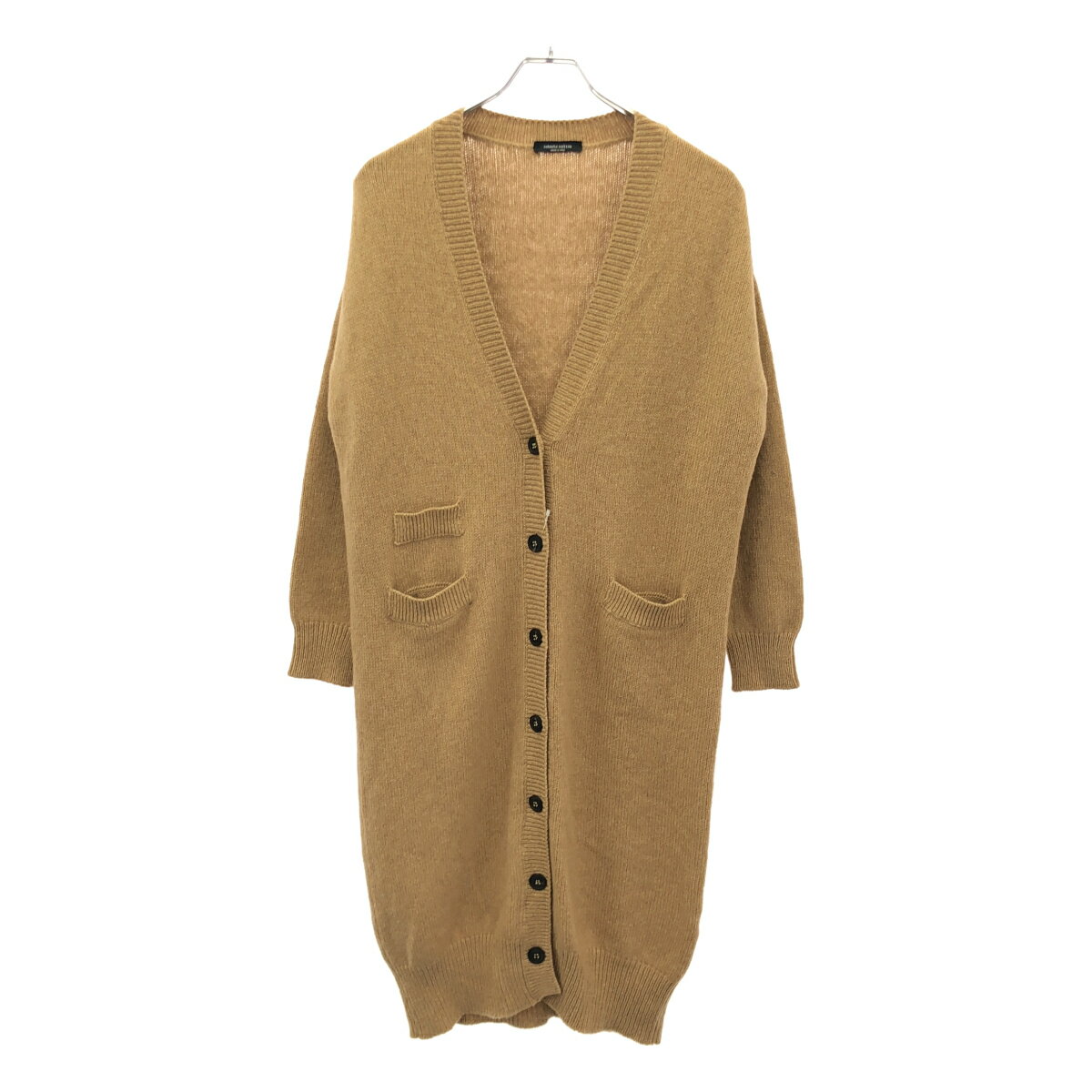 Rakuten - roberto collina ロベルトコリーナ ロングニットカーディガン 16-080-210-0009 キャメルブラウン S 【中古】 ITOLR65K6N7W