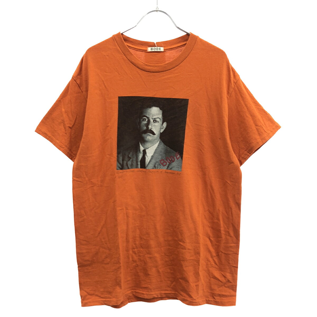 BODE NY ボーディー WHITNEY MUSEUM限定 CALDER CARTE D’IDENTITE TEE フォトプリントTシャツ オレンジ M  ITBJVAN12FNY