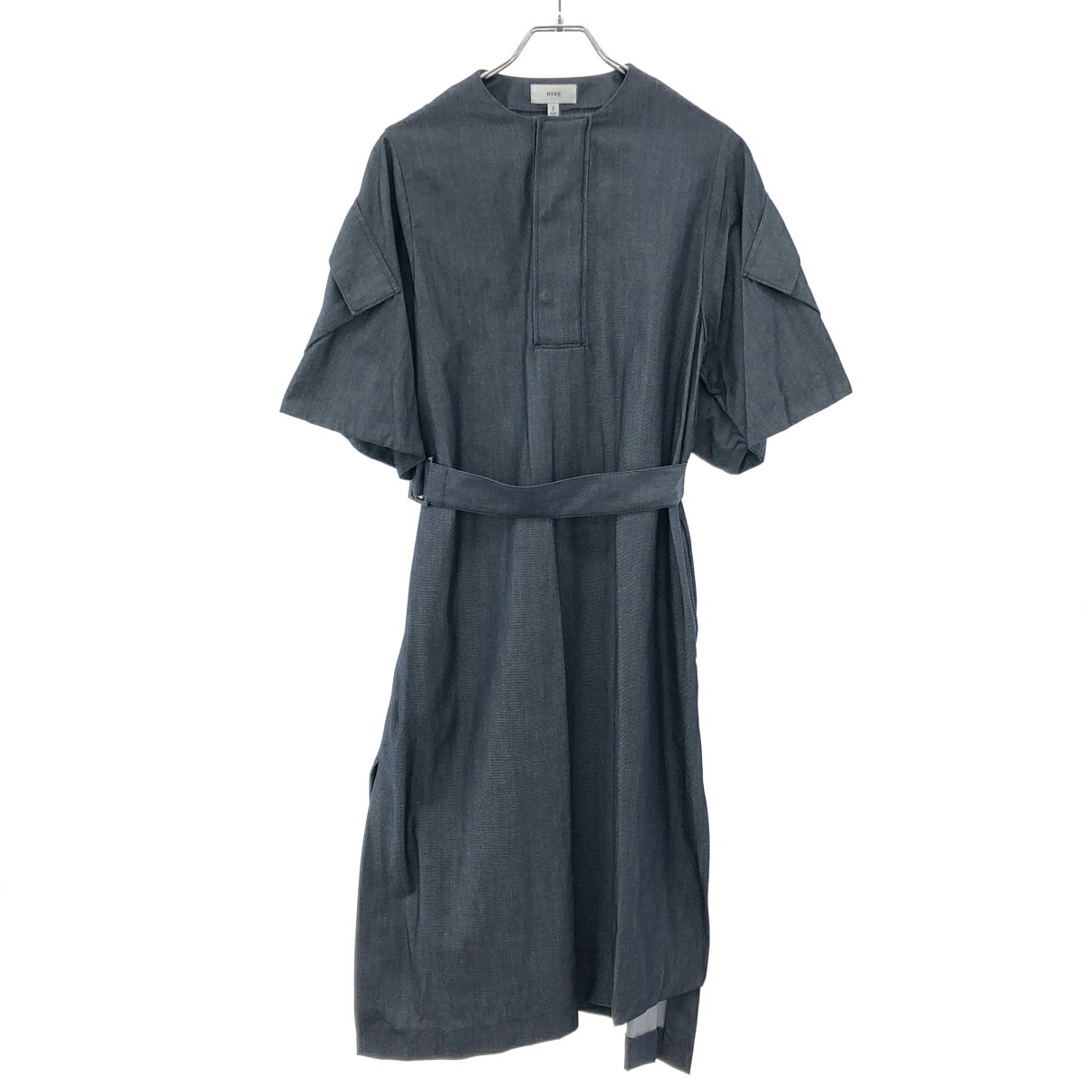 樂天商城 - HYKE ハイク 18SS シャンブレーデニムベルテッドワンピース 181-16049 ネイビー 2 【中古】 ITTERYVJCWGG