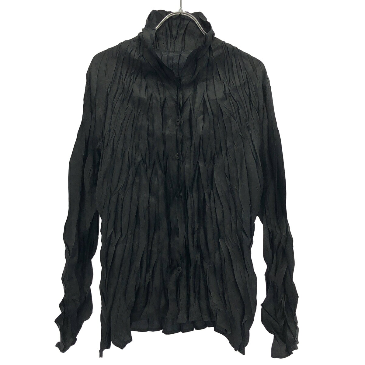 Rakuten - PLEATS PLEASE ISSEY MIYAKE プリーツプリーズ イッセイミヤケ ワッシャーシャツ PP42-PJ938 ブラック 3 【中古】 ITR9BULVNUF6