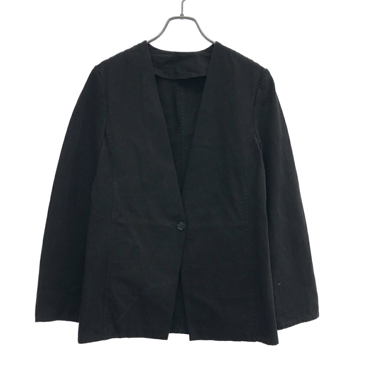 Rakuten - GABRIELA COLL GARMENTS ガブリエラ コール ガーメンツ コットンノーカラージャケット 92-07-22-07003 ブラック S 【中古】 ITZ0BP8OIIJ8