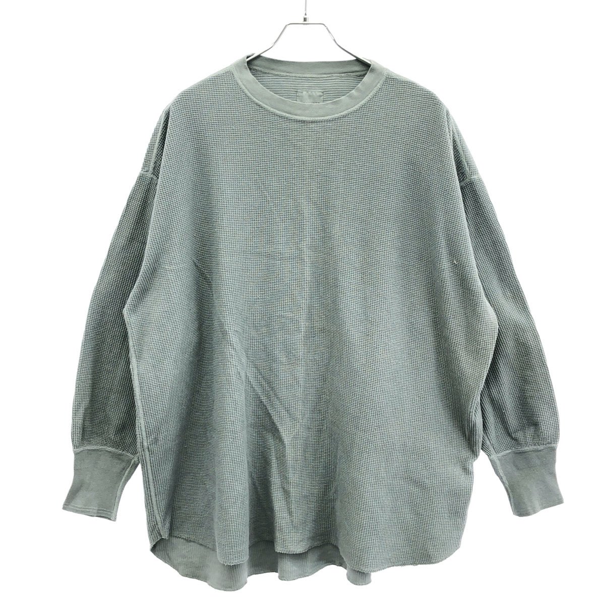 乐天商城 - TOUJOURS トゥジュー BRUSHED FINE COTTON THERMAL JERSEY サーマル カットソー ブルー 2 【中古】 ITQN86LXGHZC