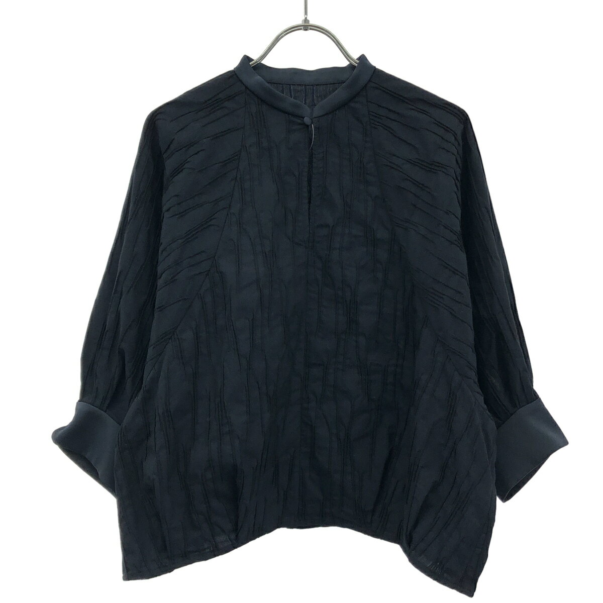 Rakuten - RIM.ARK リムアーク 26SS Tuck pleats raglan blouse タックプリーツラグランブラウス 460JSL30-1631 ネイビー F 【中古】 ITTIQG23OATG