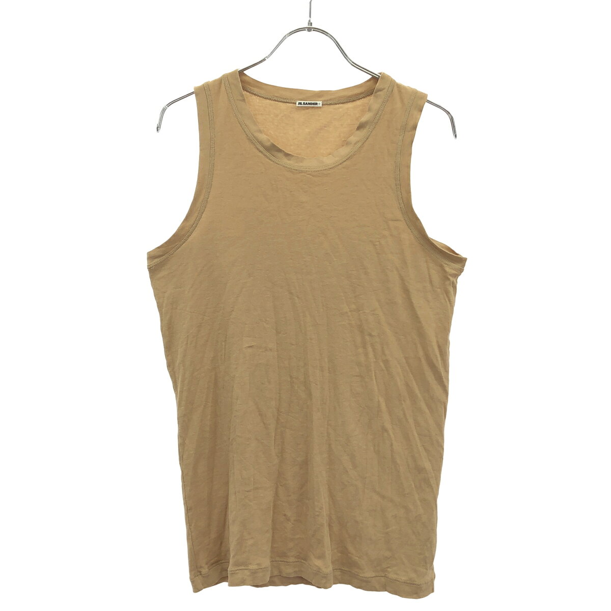JIL SANDER＋ ジルサンダープラス 24SS タンクトップ J4FV0102 JTN356 ベージュ S 【中古】 ITERRPGKEQCG
