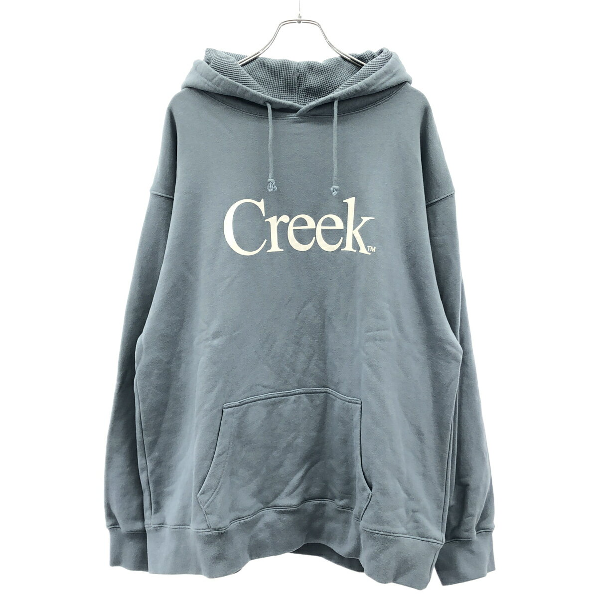 樂天商城 - Creek Angler’s Device クリーク アングラーズ デバイス Logo Pullover Hoodie Light Blue ロゴプリントパーカー ブルー XL 【中古】 ITBTMQFU177I