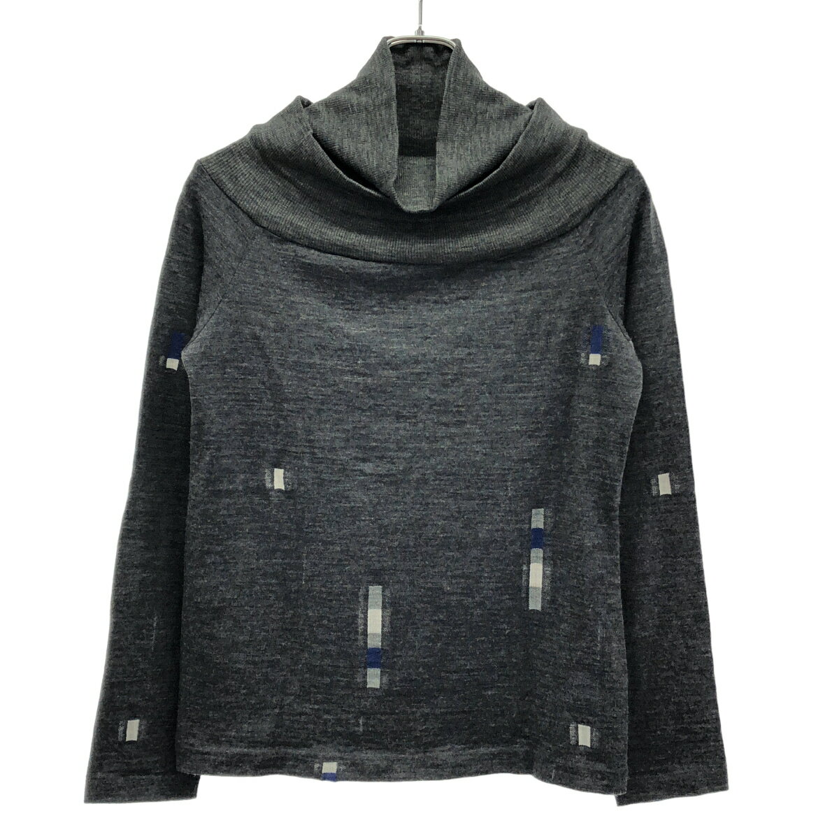 乐天商城 - Yohji Yamamoto FEMME ヨウジヤマモト ファム レイヤードハイネックニットセーター FR-T26-155 グレー 2 【中古】 IT7CJXI8DPS8