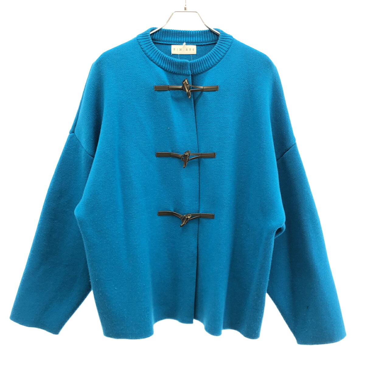Rakuten - RIM.ARK リムアーク W face knit JK ダブルフェイスニットジャケット 460GSL70-0060 ブルー F 【中古】 ITXUGR0A1X4W