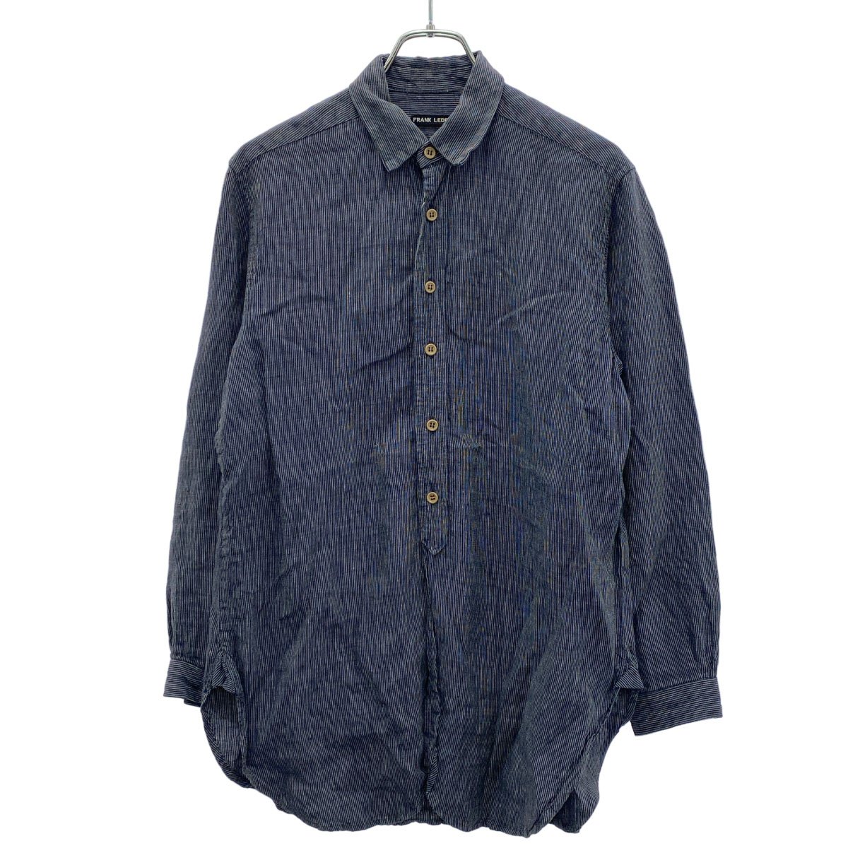 Rakuten - FRANK LEDER フランクリーダー 長袖リネンストライプシャツ ブルー XS 【中古】 ITH8FV75SYI8