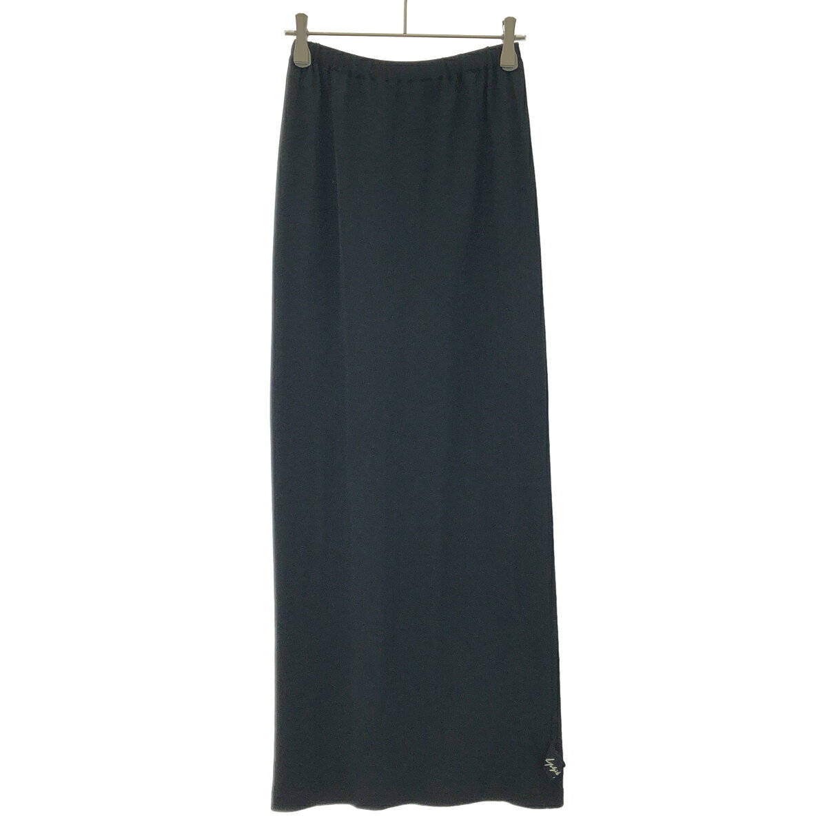 Yohji Yamamoto FEMME ヨウジヤマモト ファム ストレッチコットンスカート FA-T79-058 ブラック 2 【中古】 ITH87C5M21WG
