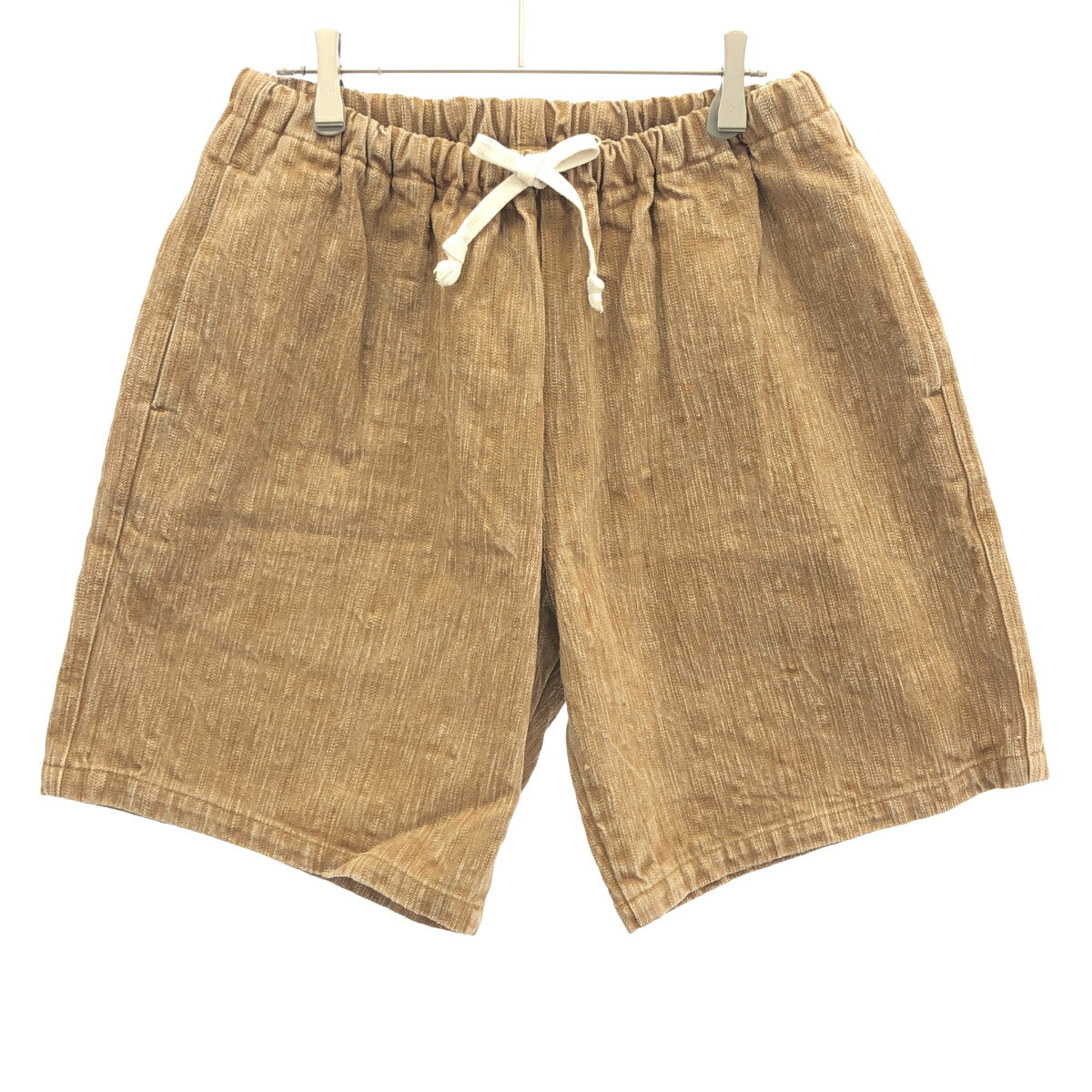 KENNETH FIELD ケネスフィールド 21SS BEAMS PLUS別注 EZ SHORTS KAKISHIBU DENIM デニムイージーショートパンツ ブラウン M  ITKNP150R9ZX