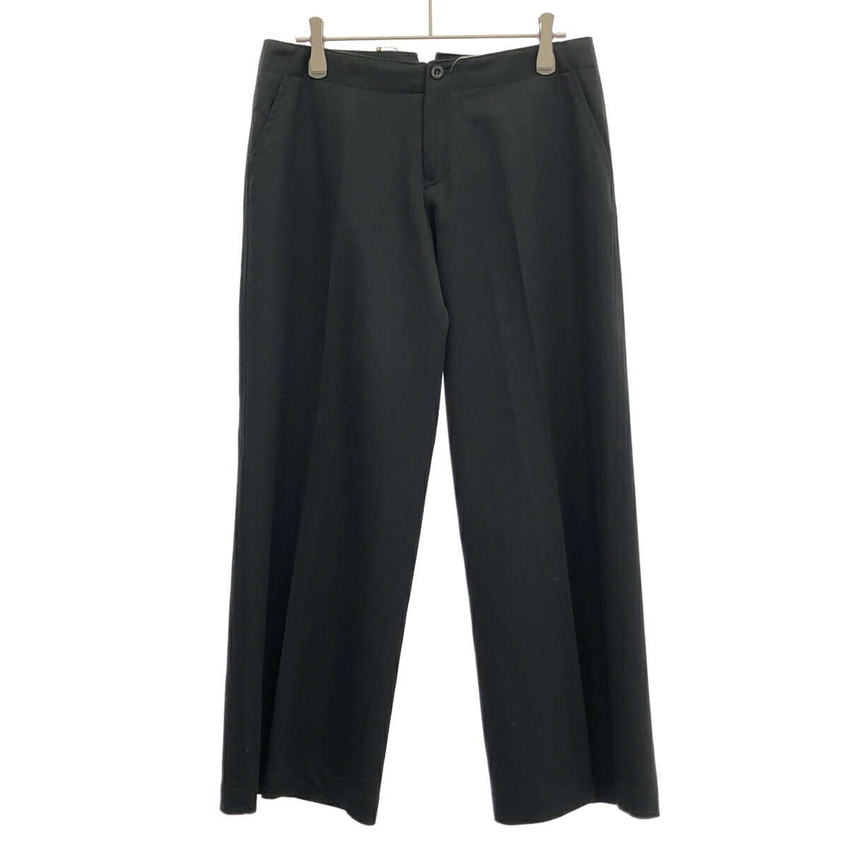 Rakuten - Y's Yohji Yamamoto ワイズ ヨウジヤマモト ウールギャバジンワイドトラウザーパンツ YB-P27-100 ブラック 1 【中古】 ITDFQCMBQZ0N