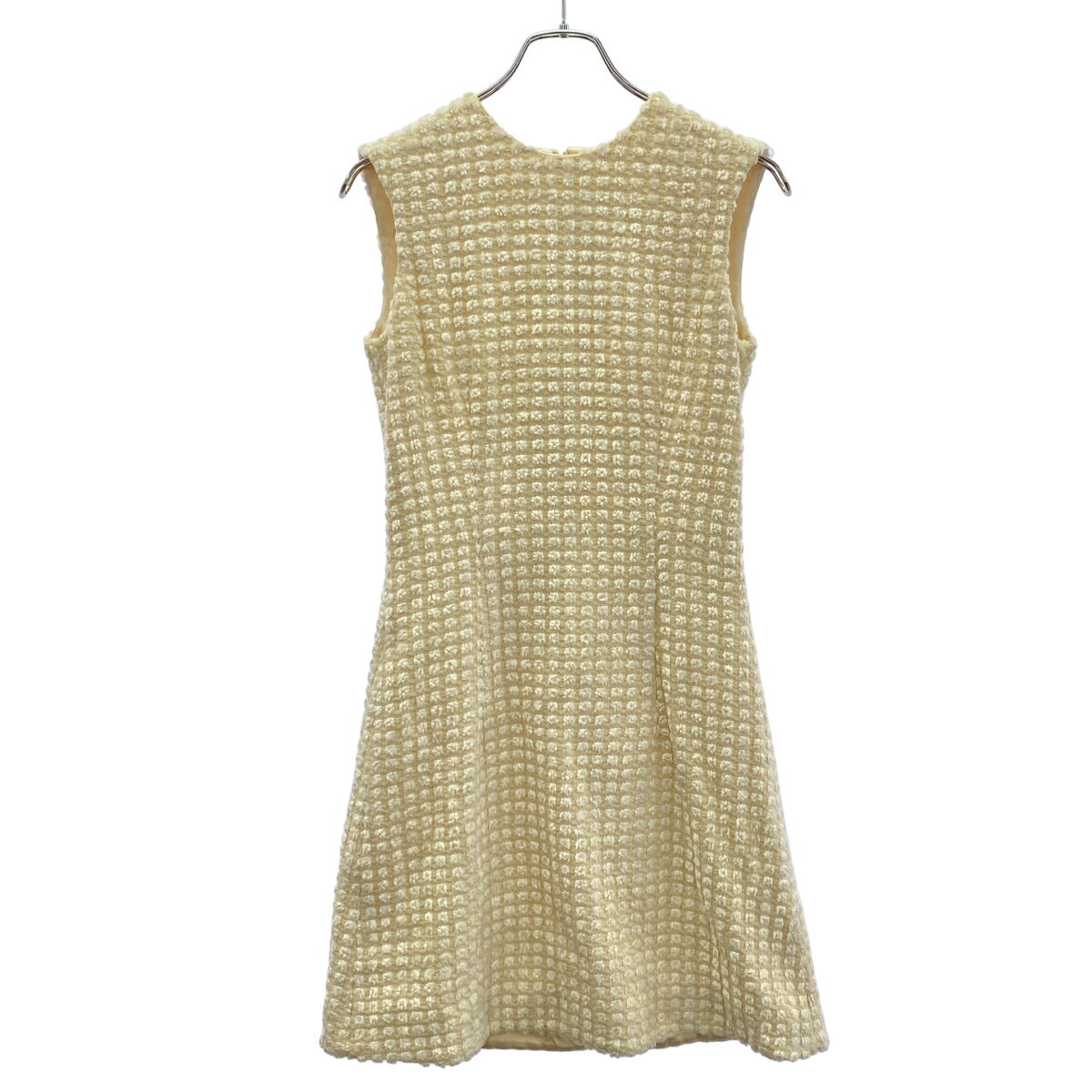 Rakuten - ALEXANDER McQUEEN アレキサンダーマックイーン ノースリーブワンピース アイボリー 40 【中古】 IT9D3A6SVVKO
