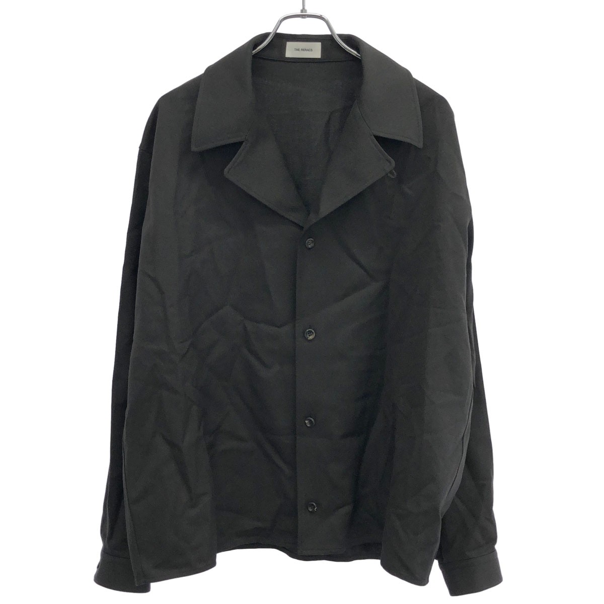 樂天商城 - THE RERACS ザ リラクス 26SS OPEN COLLAR EASY JACKET オープンカラーシャツジャケット 26SS-REBL-489 ブラック系 48 【中古】 ITDD34S6MFV8