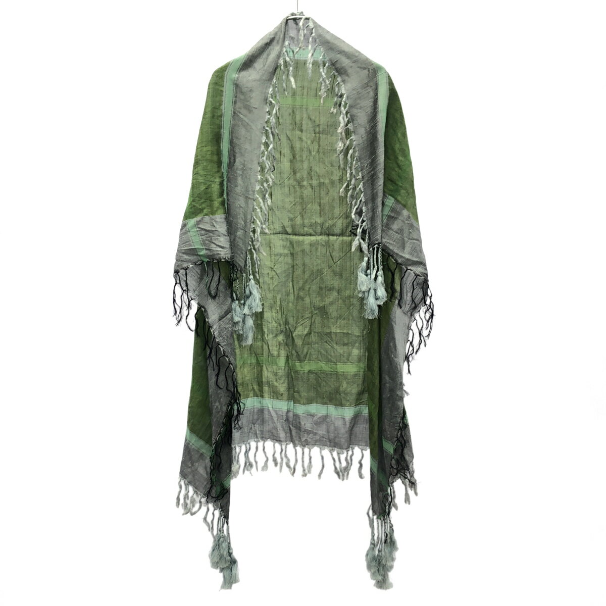 Rakuten - DRIES VAN NOTEN ドリスヴァンノッテン シルクフリンジストール グリーン 【中古】 ITVEYKFYAWP9