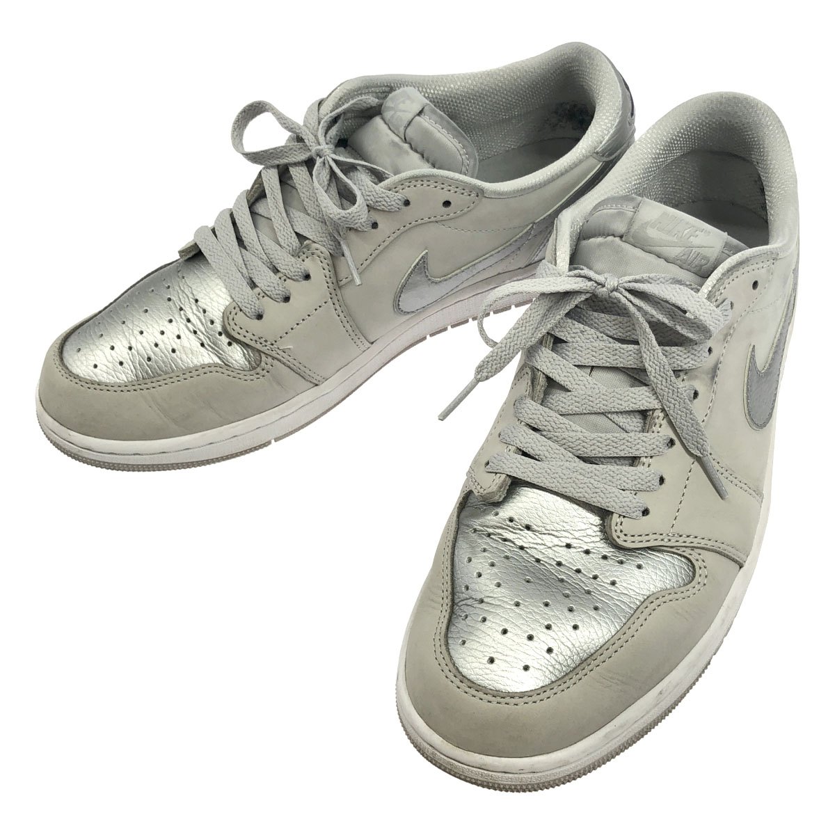 乐天商城 - NIKE ナイキ Air Jordan 1 Retro Low OG Silver スニーカー CZ0790-002 グレー 29cm 【中古】 IT66N8PJ9CM8