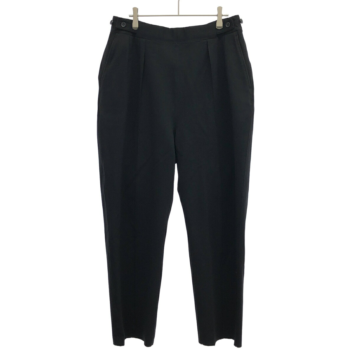 RAINMAKER レインメーカー 23SS PONTE ROMA PLEATED WIDE TROUSERS ポンチローマプリーツワイドトラウザーパンツ RM231-018 ブラック 48 【中古】 ITFKW4K6GGEG