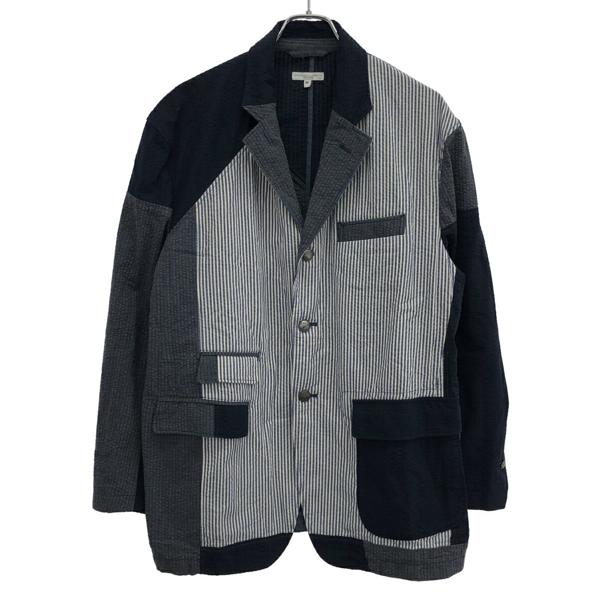 乐天商城 - Engineered Garments エンジニアドガーメンツ 24SS BEAMS PLUS別注 シアサッカーパッチワークブレザージャケット ミックスカラー M 【中古】 ITF7PTLEZZM4