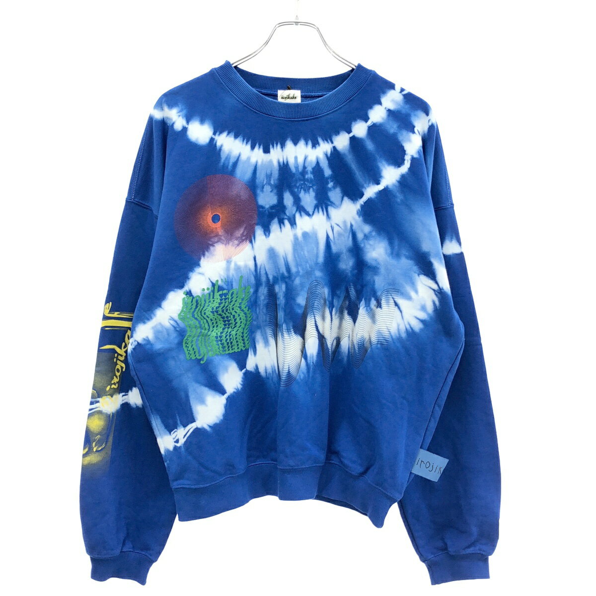 乐天商城 - irojikake イロジカケ 25SS YUUKI IWAMA Sweatshirt スウェットトレーナー IG25SS-TP16 ブルー ホワイト M 【中古】 IT7VEWP3SIOO
