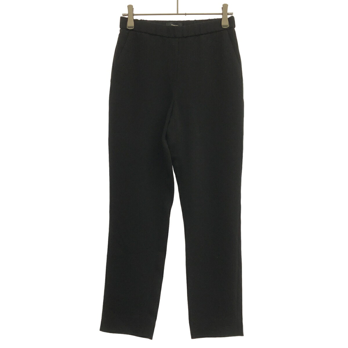 theory セオリー TREECA PULL ON FH CLASSIC CREPE パンツ ブラック XX0  ITDSOZ1UYF3H