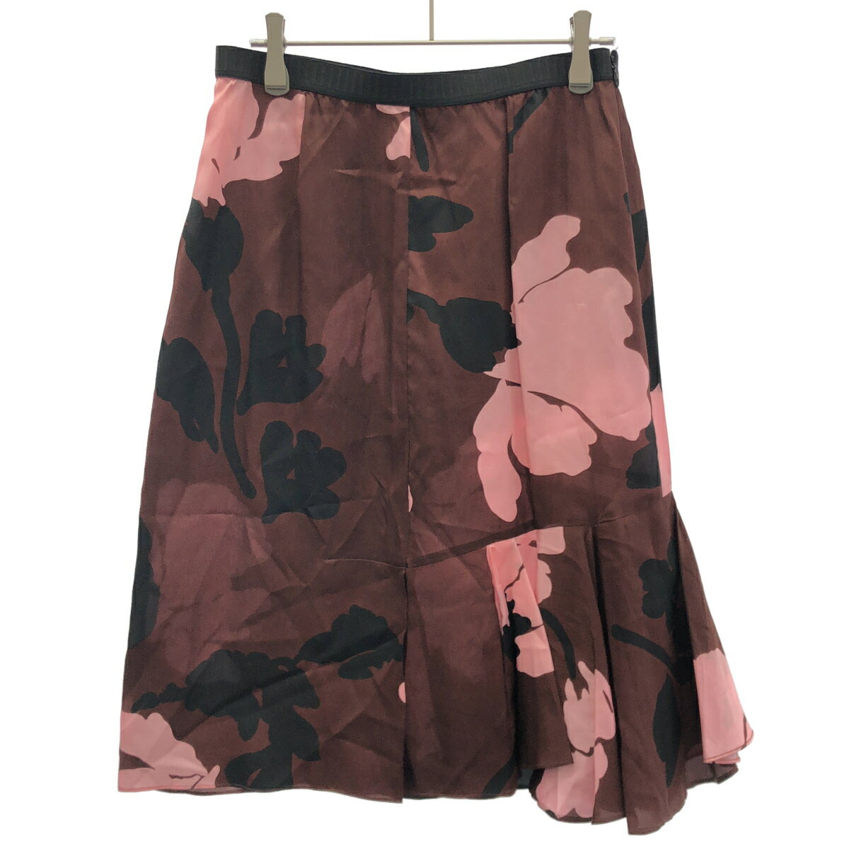 乐天商城 - MARNI マルニ 13AW フラワープリントスカート バーガンディ 38 【中古】 ITKXJWNYTLFU