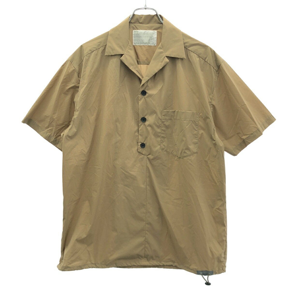 kolor カラー 19SS ストレッチナイロンプルオーバーシャツ 19SCM-B05115 ベージュ系 3 【中古】 ITDAZ3M5SGYF