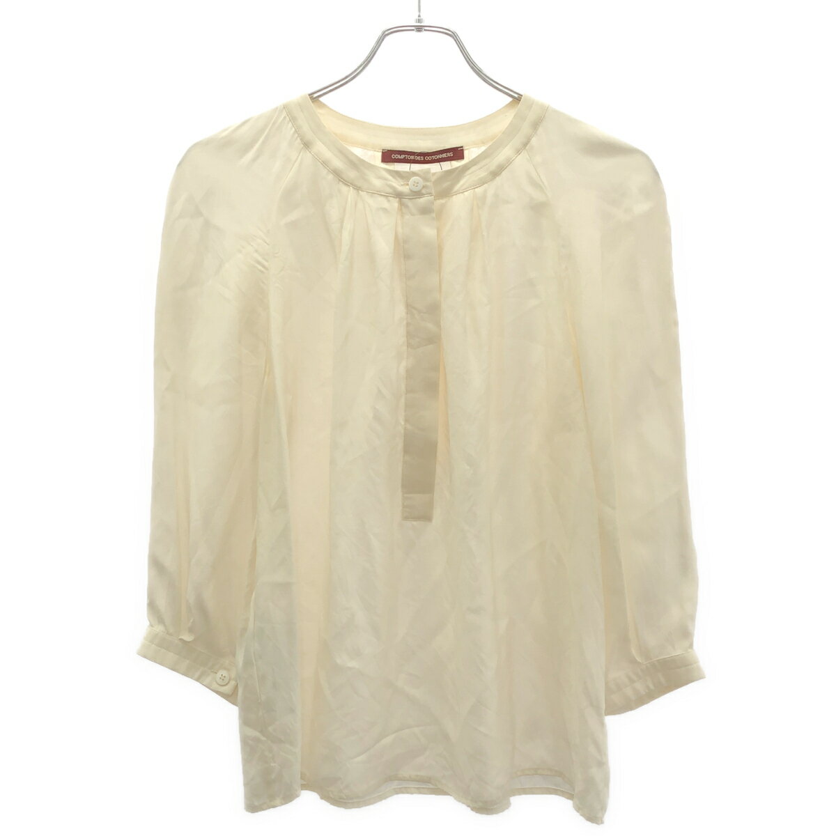 COMPTOIR DES COTONNIERS コントワーデコトニエ プルオーバーシルクトップス アイボリー 7  ITLILPEJEN3T