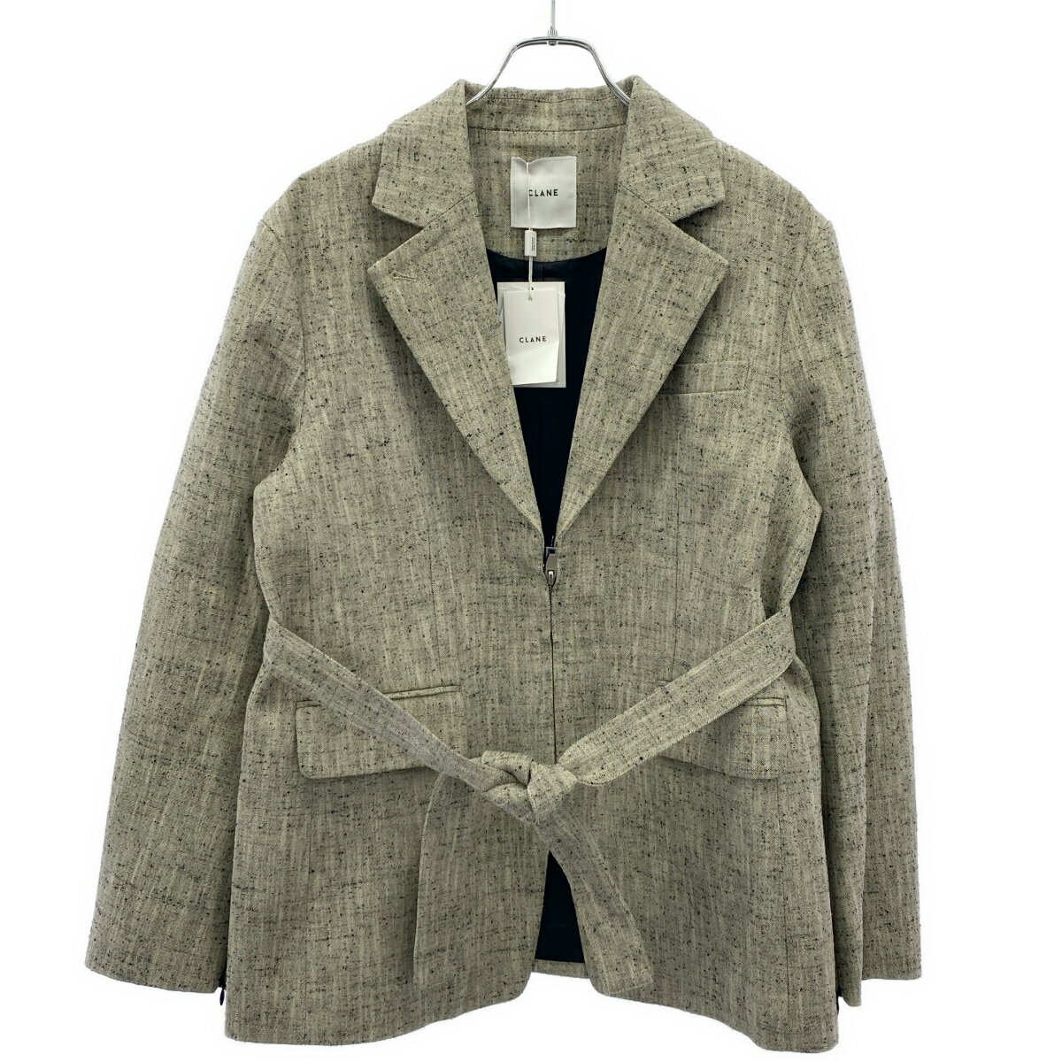 樂天商城 - CLANE クラネ ZIP TAILORED JACKET ジップテーラードジャケット 14103-0402 グレー系 2 【中古】 ITSWGGCJTI40