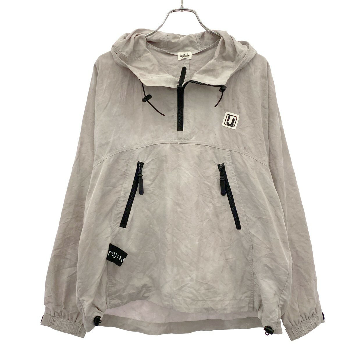 乐天商城 - irojikake イロジカケ 24AW NATURE ANORAK HOODIE アノラックパーカー IG24AW-TP05 ライトグレー系 S 【中古】 ITFE5ETABQS6
