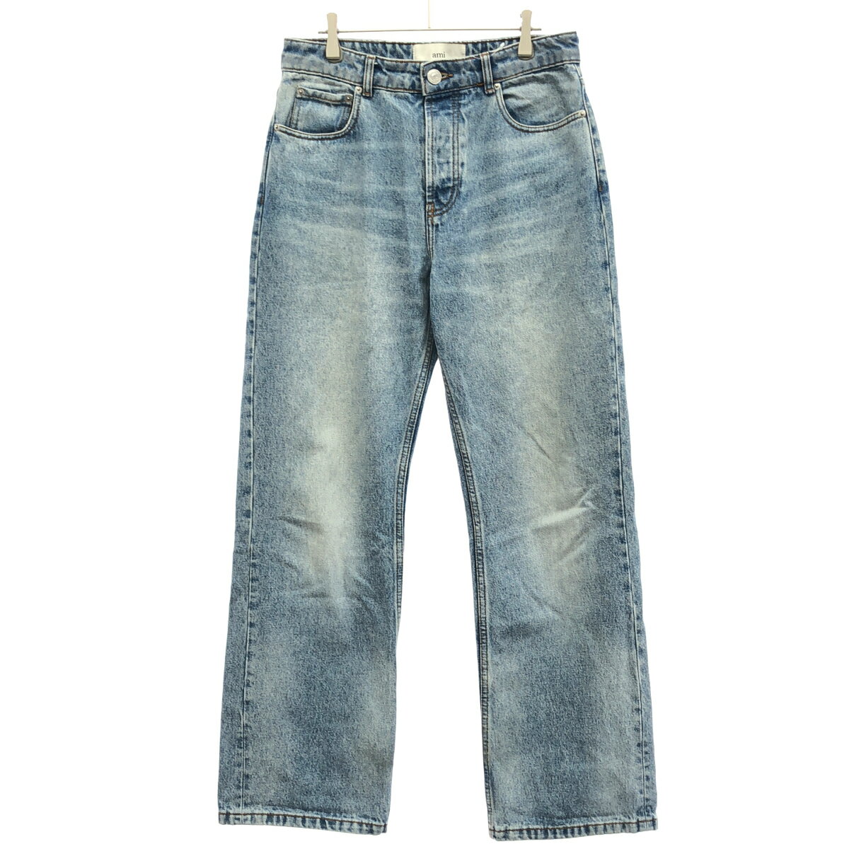乐天商城 - ami alexandre mattiussi アミ アレクサンドル マテュッシ ウォッシュドデニム ラージフィットパンツ HTR450.DE0046 インディゴ 27 【中古】 ITN9AFHXOZUS
