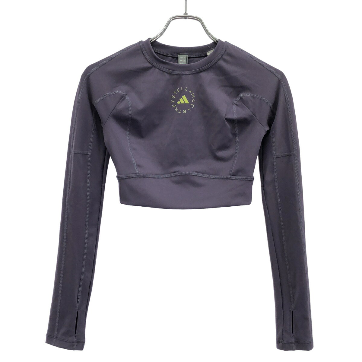 乐天商城 - adidas by Stella McCartney アディダス バイ ステラマッカートニー ヨガクロップドトップ IW6370 パープル M 【中古】 ITLJL4VIXMXA