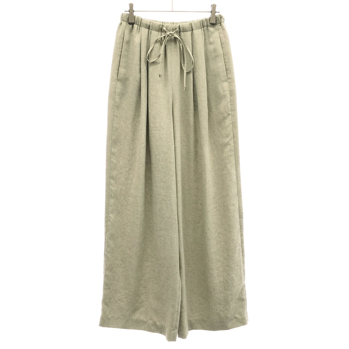 乐天商城 - ENFOLD エンフォルド 21SS リネンライクワイドゴム トラウザーパンツ 300ES331-3030 ベージュ系 38 【中古】 ITP9NERIT9K8