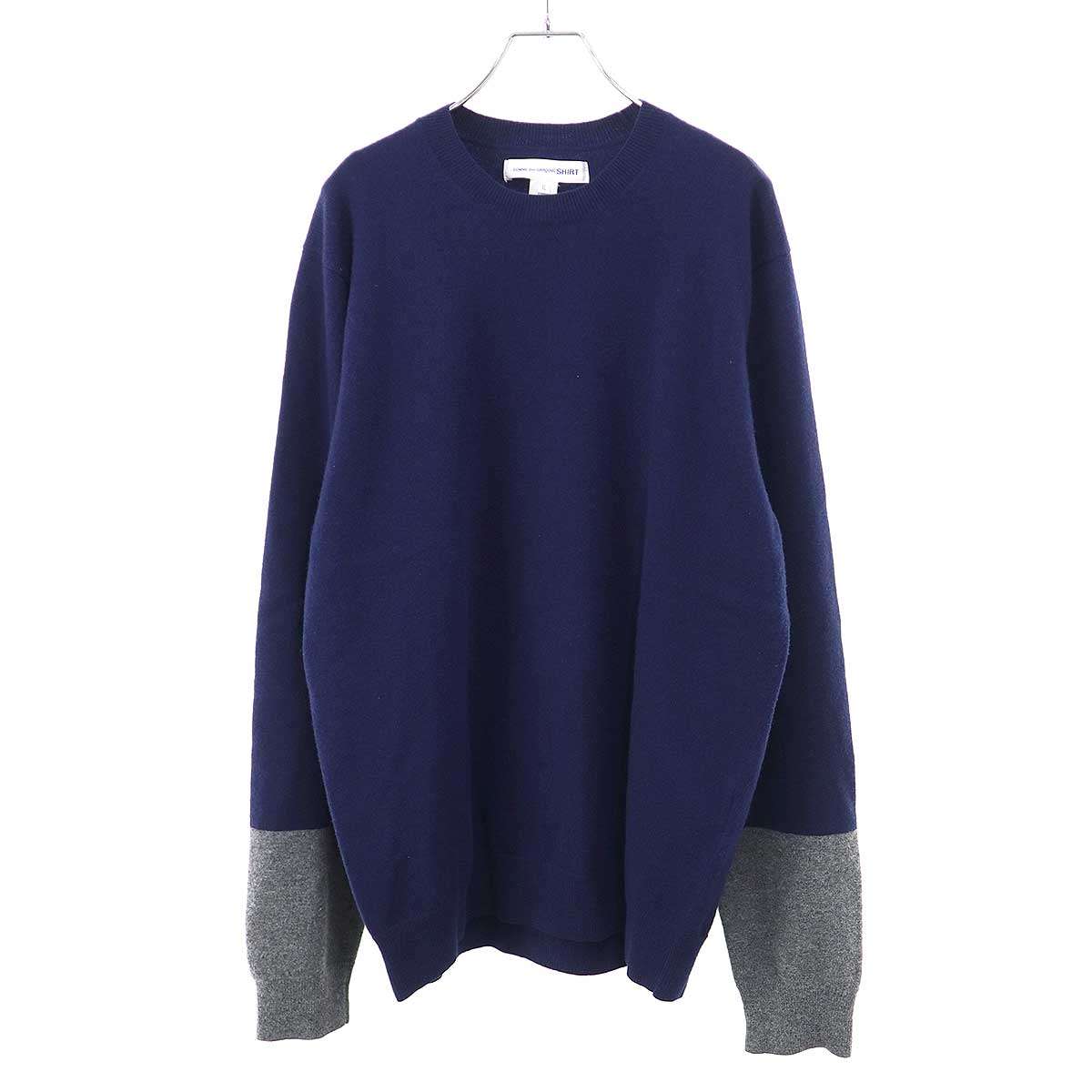 楽天市場】COMME des GARCONS（カラーネイビー）（ニット・セーター