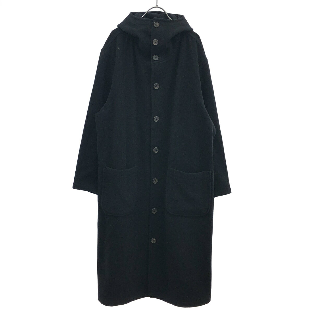 乐天商城 - Y's for men ワイズ フォーメン ウールロングフーデッドコート ブラック 3 【中古】 ITL9JJAHPRNS